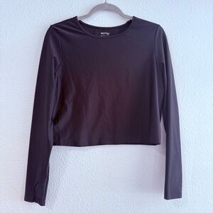 Mott50 Cropped‎ Long Sleeve UPF50+ Swim Shirt Top Size XL Black